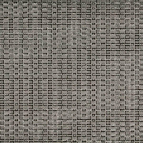 Fine-Line 54 in. Wide Silver- Metallic Thin Basket Woven Upholstery Faux Leather - Silver FI2935119